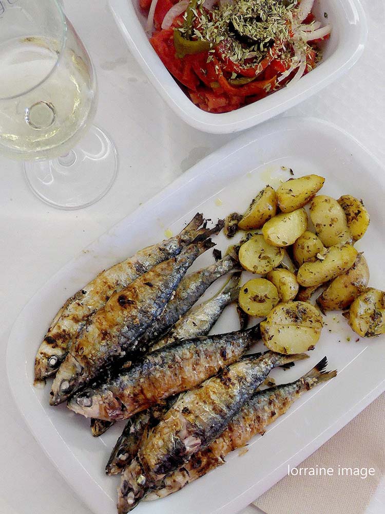 Sardinhas assadas, grilled sardines, Portuguese grilled sardines, ikan sarden bakar